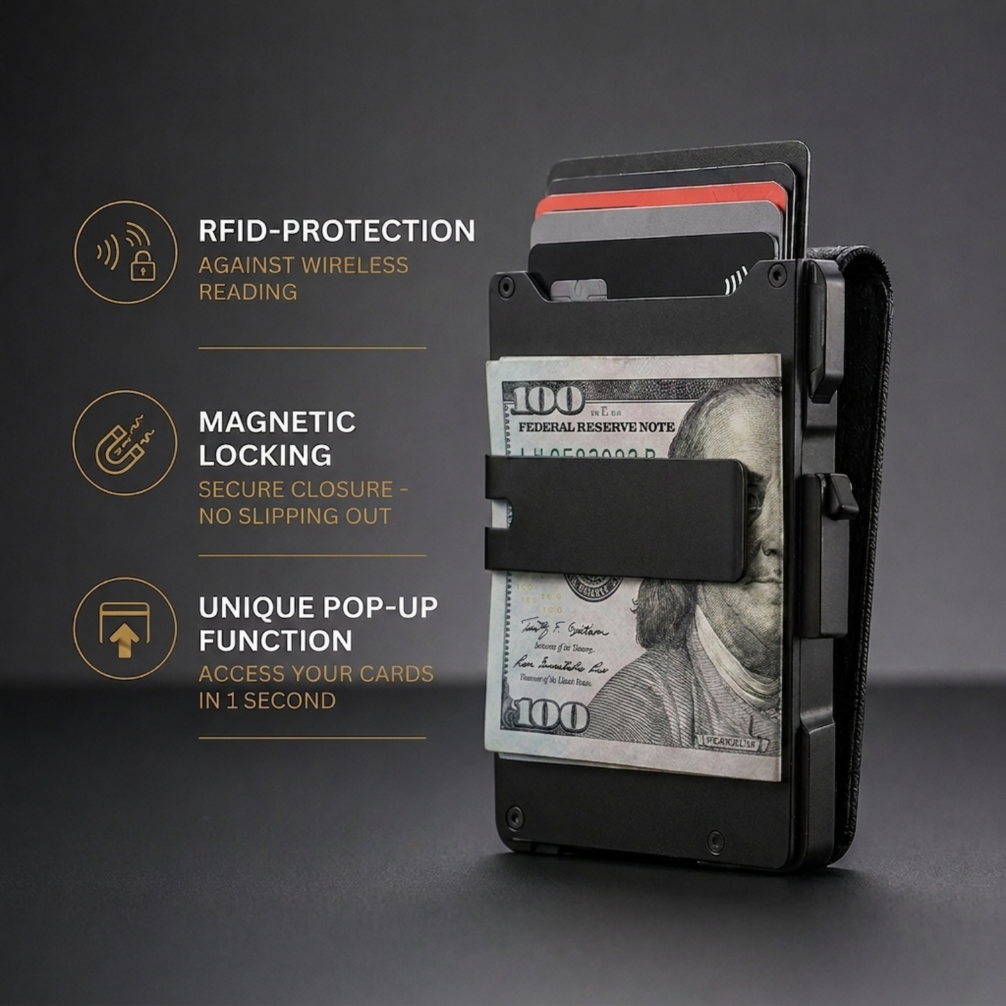 ARTHUR ATELIER® Minimalist Wallet - Maximum Capacity. Minimal Footprint.