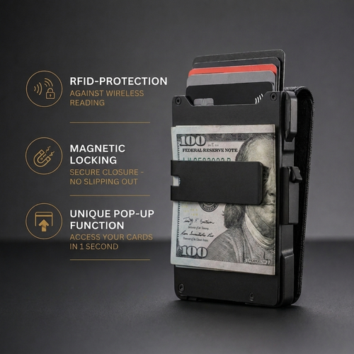 ARTHUR ATELIER® Minimalist Wallet - Maximum Capacity. Minimal Footprint.
