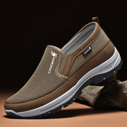 Men's Arch Support Loafers Waterproof Breathable Lightweight Non-Slip Walking Shoes